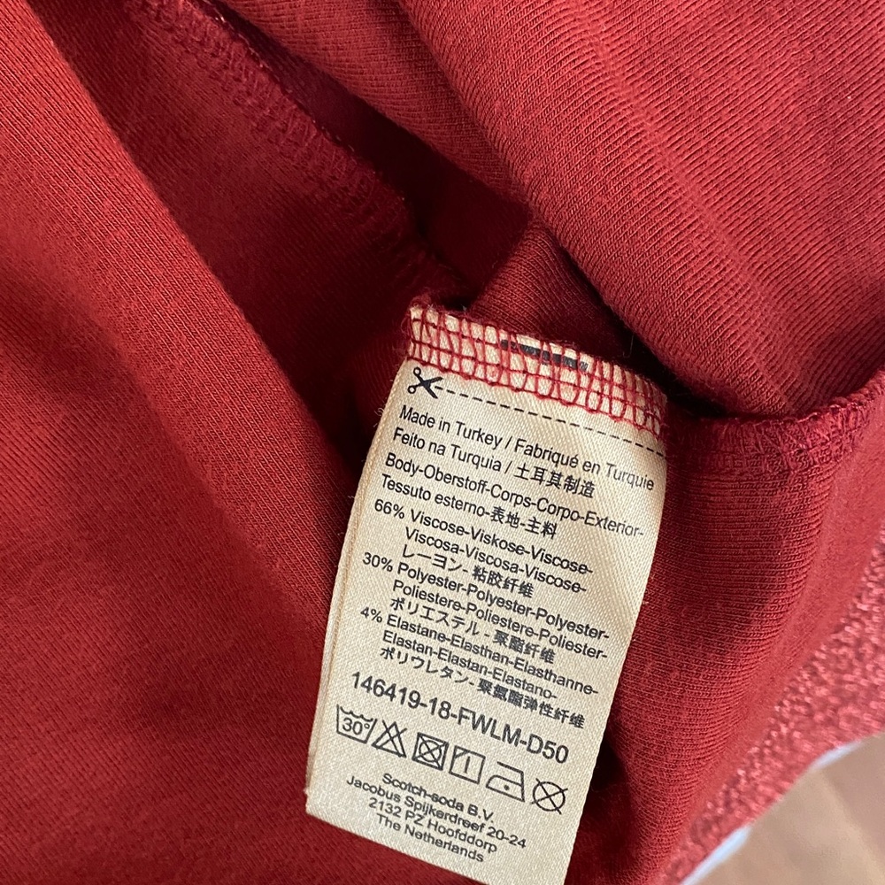 Scotch & Soda Sparkling Russet Orange Ruffle Sweatshirt - Picture 7 of 8